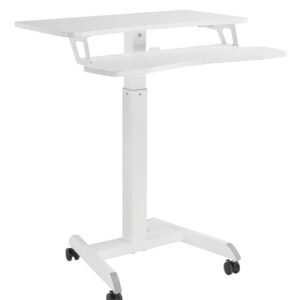 Schreibtisch-Sitz-Steh-Laptop-Tisch - fahrbar - höhenverstellbar