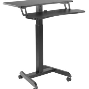 Schreibtisch-Sitz-Steh-Laptop-Tisch - fahrbar - höhenverstellbar