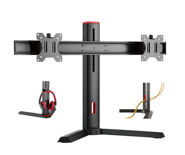 Gaming-Monitor Standard Thomas für zwei Bildschirme bis 27 Zoll höhenverstellbar 180 Grad drehbar 15 - VDD World DE