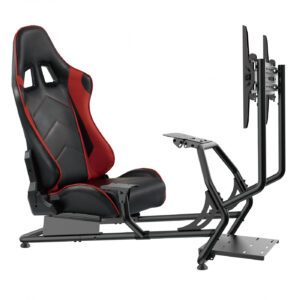 Rennsitz-Cockpit-Simulator - voll einstellbar mit Bildschirmhalterung
