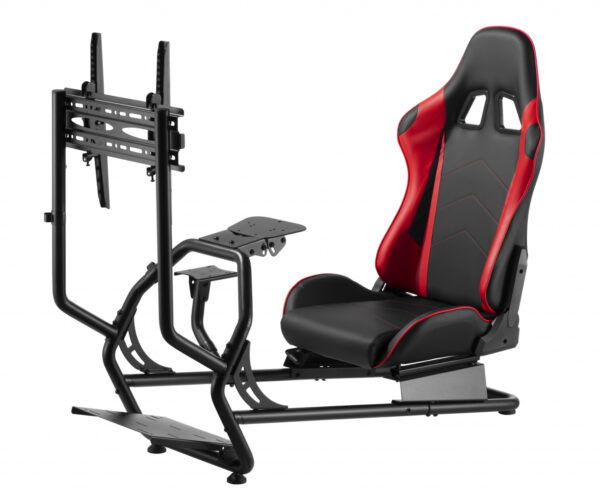 Rennsitz-Cockpit-Simulator - voll einstellbar mit Bildschirmhalterung - VDD World DE