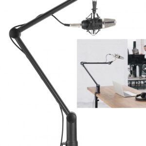 Professioneller Mikrofonarmständer einstellbar für Vlogging Podcasting Broadcasting Gaming