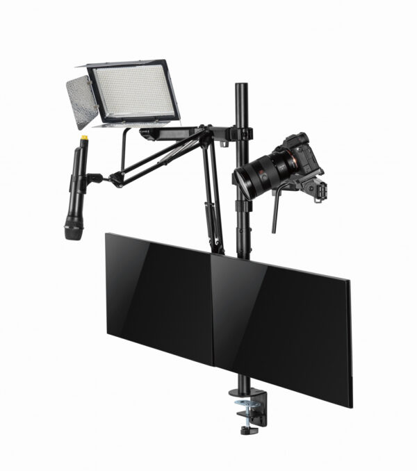   Stativ Basic Vlogging Podcasting Broadcasting Gaming Streaming All in 1 – 2 Displays