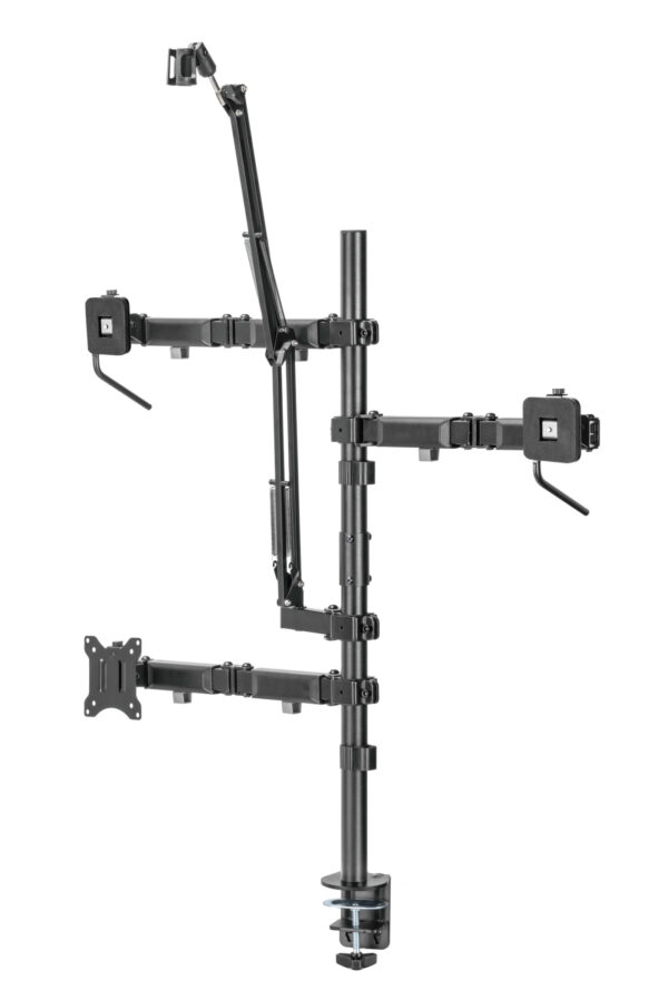   Monitorablage für Live-Streaming – Verstellbare Monitorablage – All-in-One-Studio-Setup-Ablage – Mik
