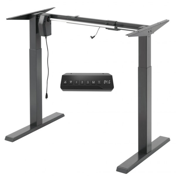 Schreibtisch elektrisches Sitz-Steh-Gestell - höhenverstellbar - Tischplattengröße 100 bis 160 cm - VDD World DE