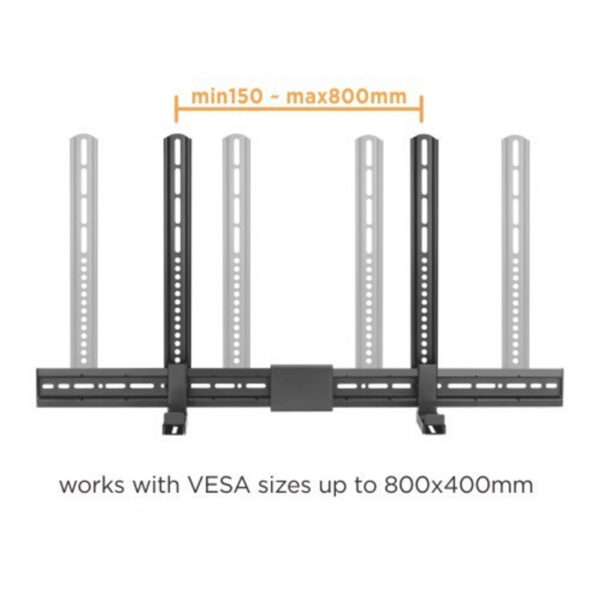 Soundbar TV Halterung Universal - Montage unter oder über TV - Wandmontage - VDD World DE
