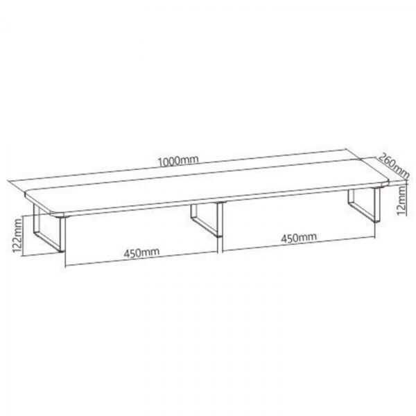   Monitorerhöhung – 100 cm breit