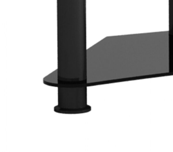 TV-Schrank Eckmodell - Audio-Hi-Fi-Sideboard-Schrank für die Ecke - schwarz - VDD World DE