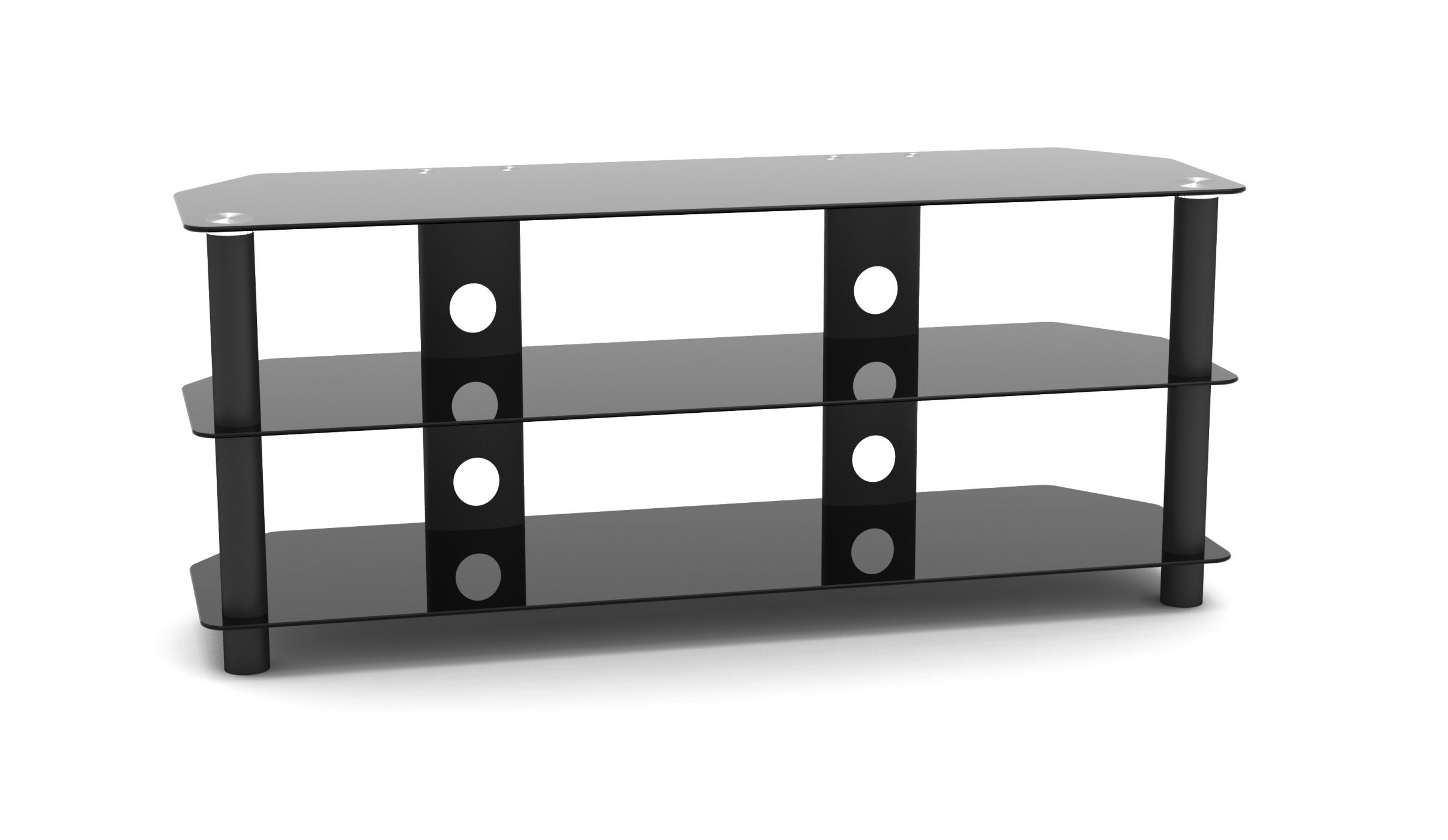 TV-Schrankmöbel - TV-Sideboard - Audiomöbel - 120 cm breit - schwarz