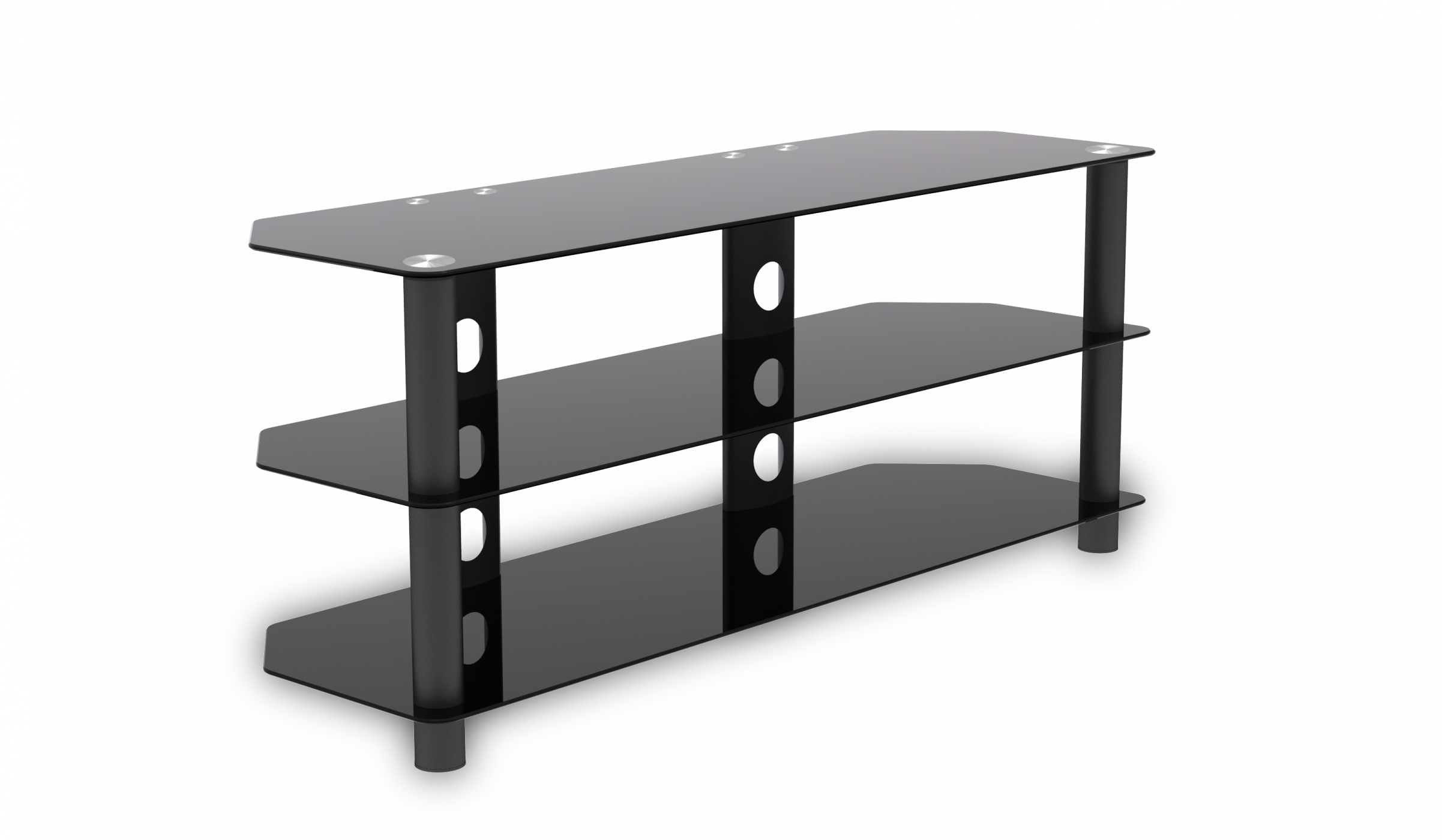 TV-Schrankmöbel - TV-Sideboard - Audiomöbel - 120 cm breit - schwarz - alternatives Bild