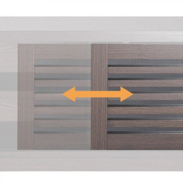 TV-Schrank modern - Sideboard - Lamellen-Schiebetüren - 135 cm breit - VDD World DE