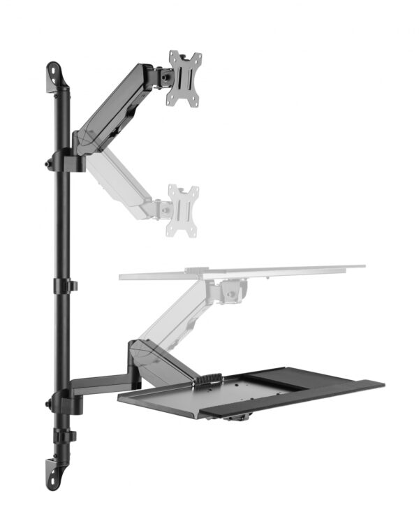 Sitz-Ständer Arbeitsplatz-Wandmontage - Monitorhalterung Tastatur-Wandhalterung - Arbeitsplatz - VDD World DE