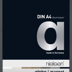 Austauschbarer Frontlader Nielsen Alpha Magnet Aluminium A4 Format Glossy Dark grey