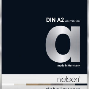Wechselrahmen Frontlader Nielsen Alpha Magnet Aluminium A2 Format Silber