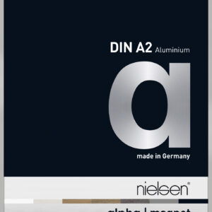 Austauschbarer Frontlader Nielsen Alpha Magnet Aluminium A2 Format Matt Silber
