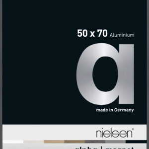 Wechselrahmen Frontlader Nielsen Alpha Magnet Aluminium Format 50 cm x 70 cm Glanz Dunkelgrau