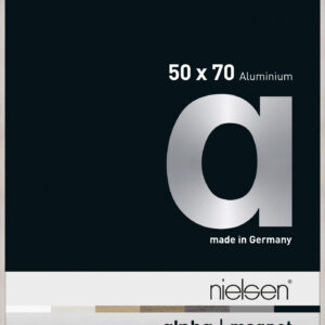 Austauschbarer Frontlader Nielsen Alpha Magnet Aluminium Format 50 cm x 70 cm Whitewash