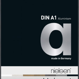 Austauschbarer Frontlader Nielsen Alpha Magnet Aluminium A1 Format Glossy Dark grey