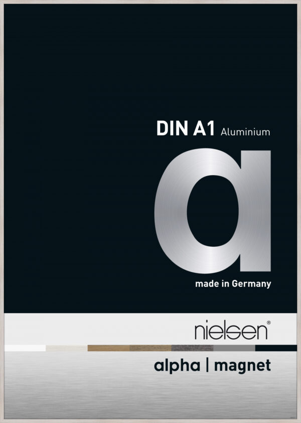 Austauschbarer Frontlader Nielsen Alpha Magnet Aluminium A1 Format Whitewash - VDD World DE