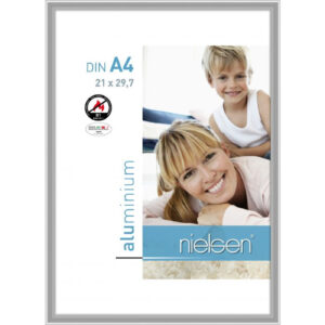 Fotorahmen Plakatrahmen A4 feuerhemmend flammhemmend Fotorahmen silber aluminium B1 Zertifizierung