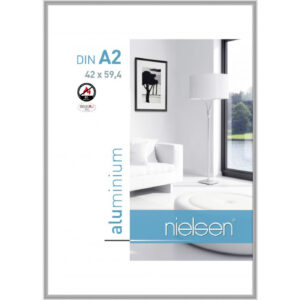 Fotorahmen Plakatrahmen A2 feuerhemmend flammhemmend Fotorahmen silber aluminium B1 Zertifizierung