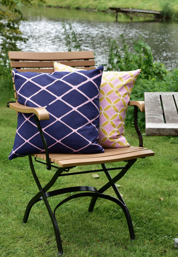 Dekokissen Dekokissen Diamant 45 x 45 cm blau pink - VDD World DE