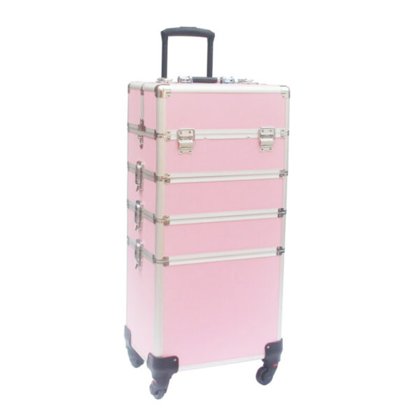   Make-up Make-up Koffer Kosmetik Friseurwagen Kosmetikkoffer 4 in 1 Pink
