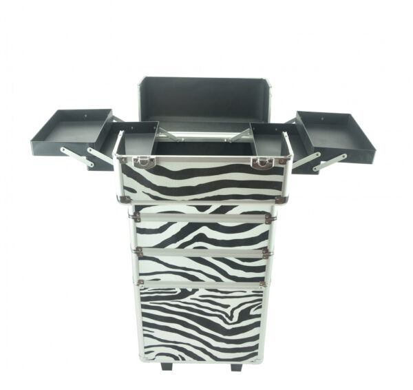 Make-up Make-up Koffer Kosmetik Friseurwagen Kosmetikkoffer 4 in 1 Zebra - VDD World DE