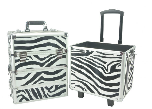 Make-up Make-up Koffer Kosmetik Friseurwagen Kosmetikkoffer 4 in 1 Zebra - VDD World DE