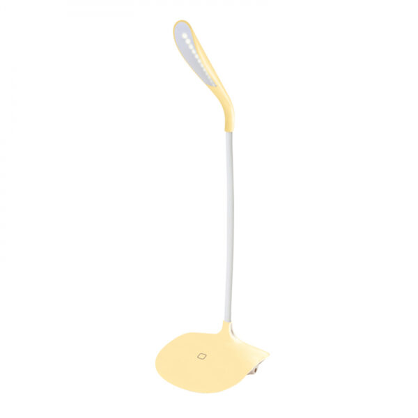 LED Schreibtischlampe Tischlampe flexibel mit Touchdimmer (gelb) - VDD World DE