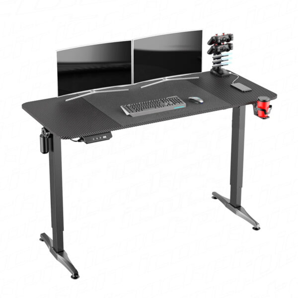   Elektrisch verstellbarer Steh-Sitz-Schreibtisch – 140 x 60 cm