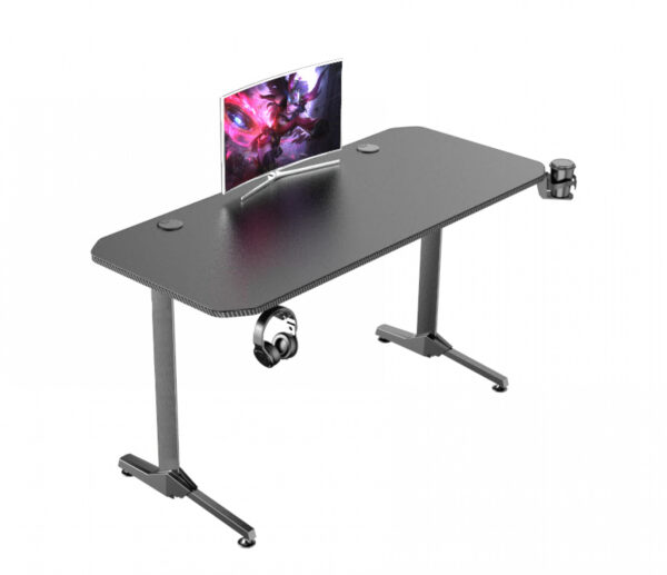 Spieletisch - Computertisch - 140 x 60 cm - volles Mauspad - VDD World DE