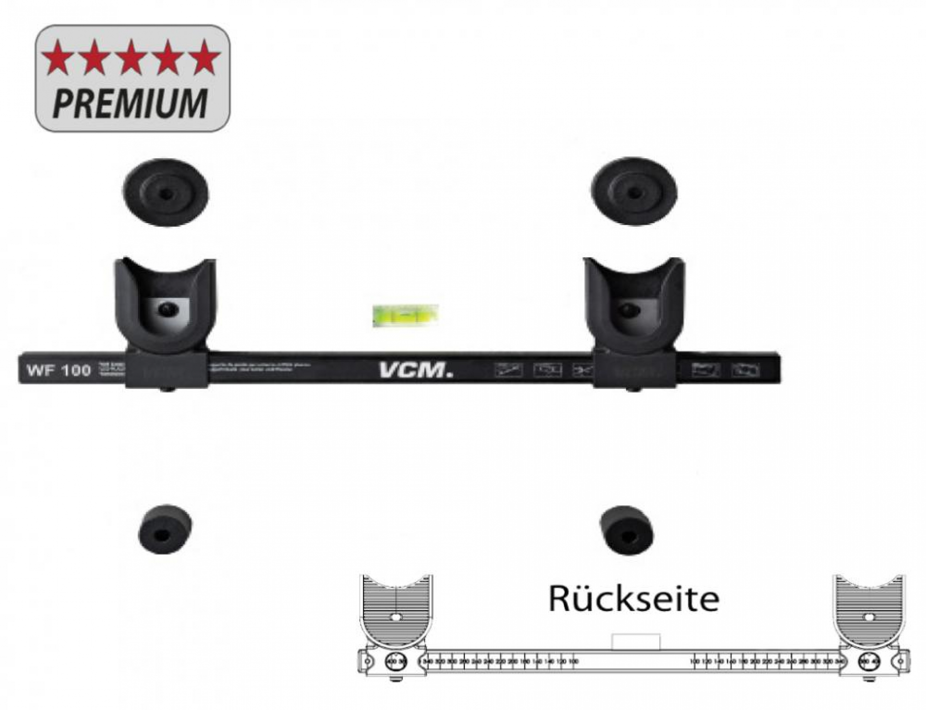 TV-Wandhalterung Wandhalterung WF 100 flach an der Wand