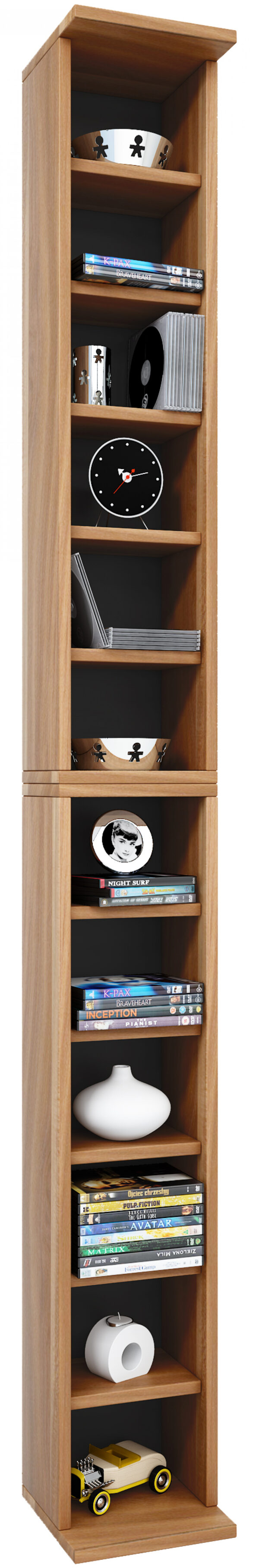 CD DVD-Schrank, Fach Bigol (Nüsse) - VDD World DE