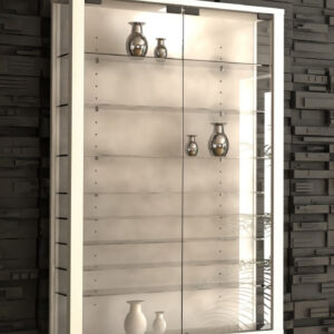 Vitrinen-Wandvitrine Vitrosa Mini (weiß)