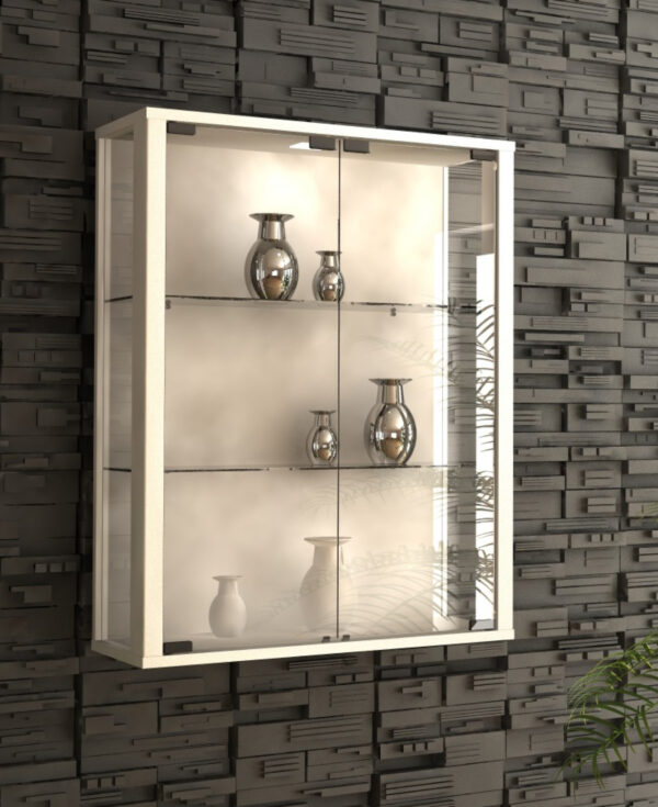 Wandvitrine Udina (weiß) - VDD World DE