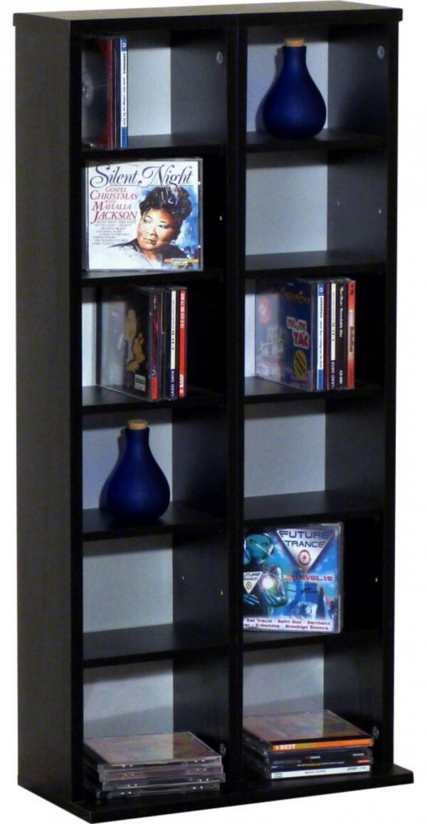 CD DVD Schrankfach Schrank Milano schwarz - VDD World DE