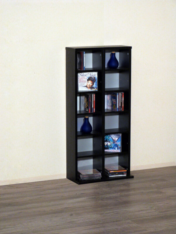 CD DVD Schrankfach Schrank Milano schwarz - VDD World DE