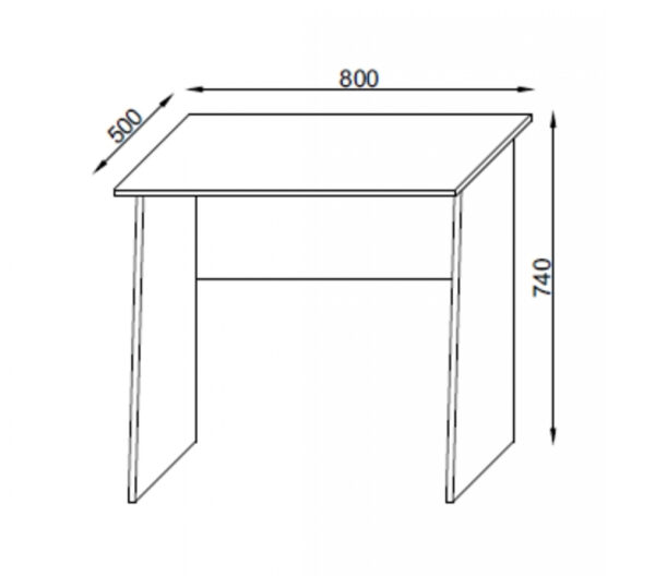   Schreibtisch Computertisch Masola Mini weiß Eiche Farbe 80 cm breit