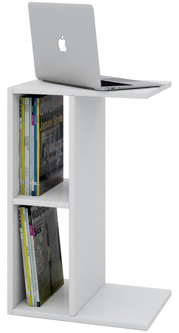   Multifunktionaler Laptoptisch Beistelltisch Couchtisch Nachto weiß