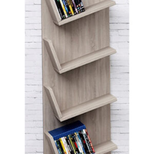 Wandregal Wandschrank Design Lansi zur Aufbewahrung von CD oder Games Sonoma Eiche Farbe