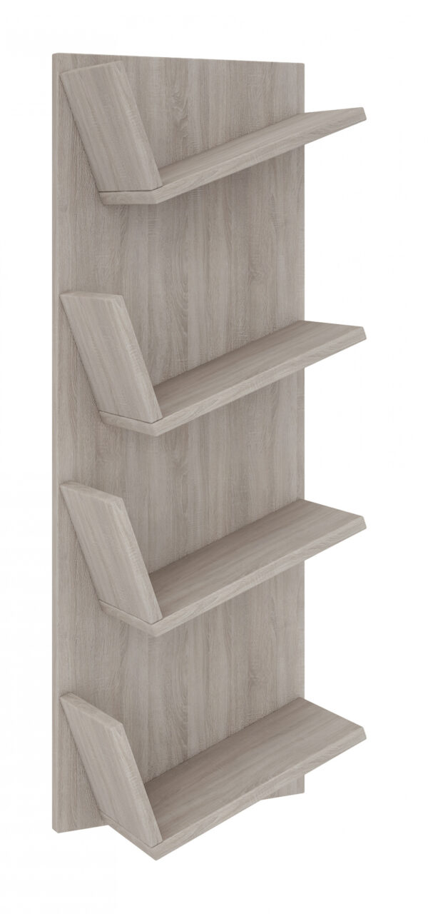 Wandregal Wandschrank Design Lansi zur Aufbewahrung von CD oder Games Sonoma Eiche Farbe - VDD World DE
