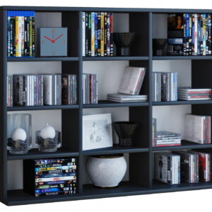 CD DVD Schrank offenes Fach Megosa mini schwarz