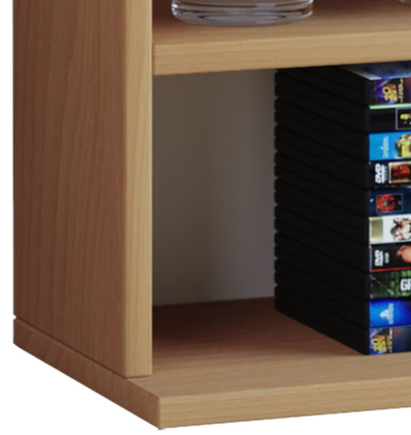 CD DVD Schrank offener Fachschrank Megosa Mini Buche - VDD World DE