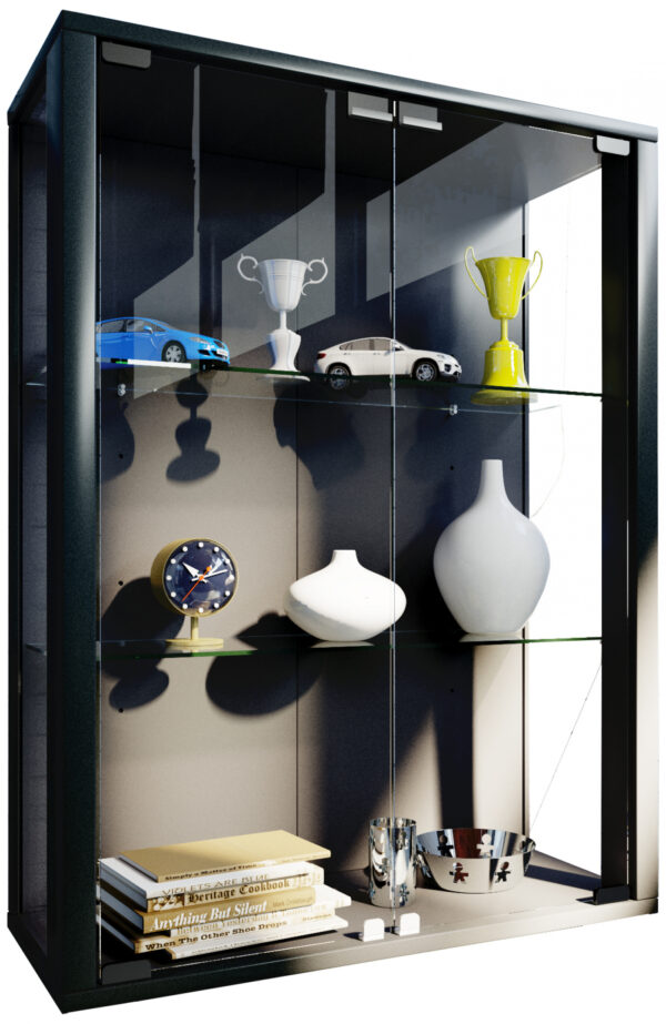   Wandvitrine Udina schwarz