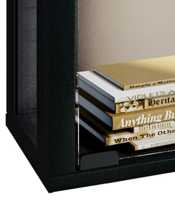   Wandvitrine Udina schwarz