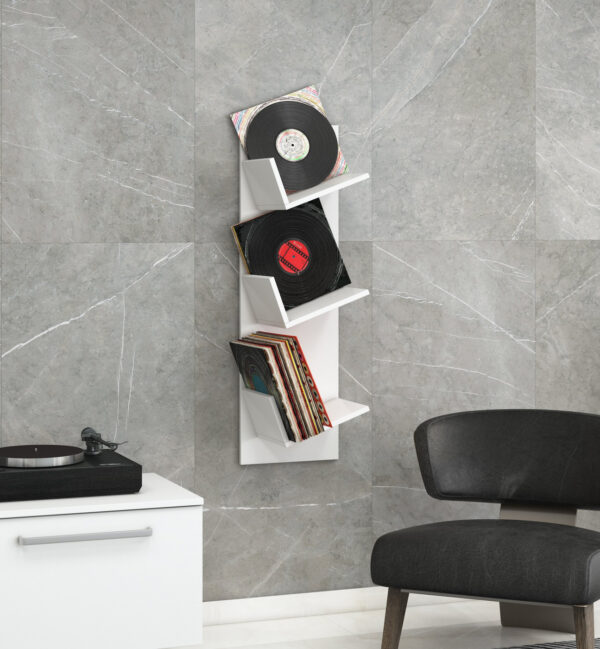 LP Vinyl Design Wandhalter Sulda weiß - VDD World DE