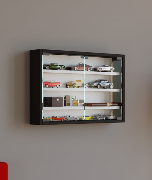   Vitrinenwandvitrine Osado M schwarz