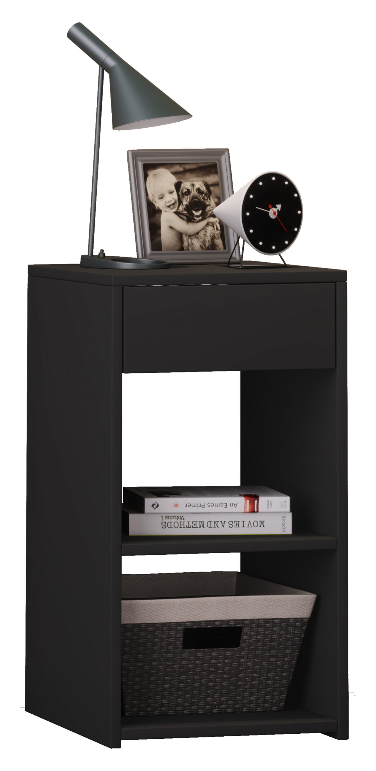 Nachttisch Sledo Maxi schwarz Kleiderschrank