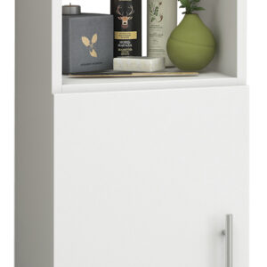 Säulenschrank Badezimmerschrank Flandu 160 cm hoch weiß